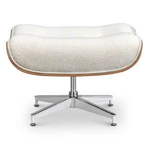 Cavel Lounge Chair Wit Boucle | Essen Schalen