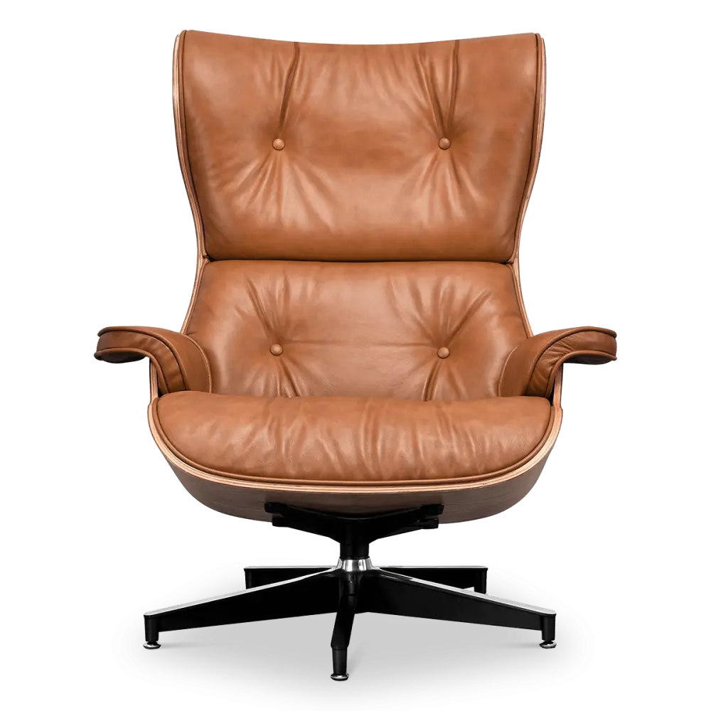 Cavel Lounge Chair Cognac/Bruin Leer | Essen Schalen