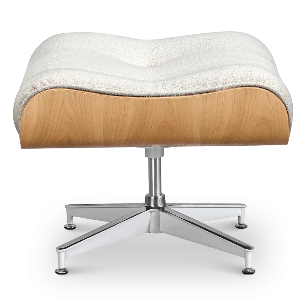 Cavel Lounge Chair Wit Boucle | Essen Schalen