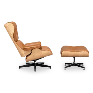 Cavel Lounge Chair Cognac/Bruin Leer | Essen Schalen